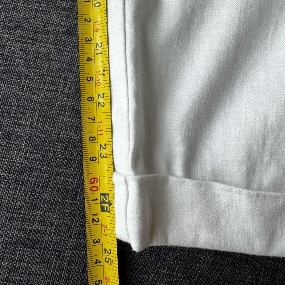 Anthropologie White Nias Trousers Pants By Ett Twa Size 0 - Picture 15 of 16
